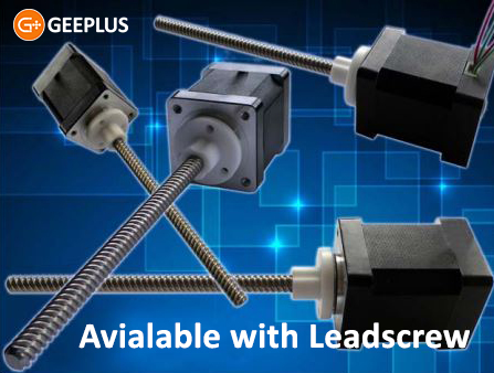 Stepper Motors with lead screw from Geeplus