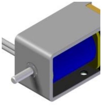 Open Frame Solenoid with push rod 