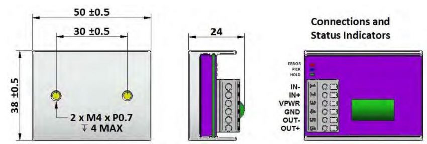 Control Circuit PHu24 Dimensions