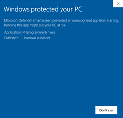 Windows protected your pc