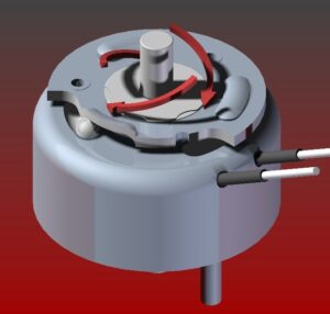 Rotary solenoid for use on lock
