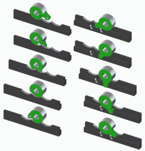 Solenoid driven Geneva locking mechanism
